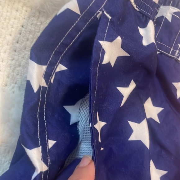 Revolution swim trunks USA patriotic American flag stars and stripes boys M 8 10 - Picture 3 of 9